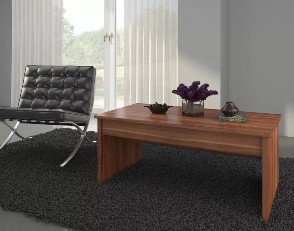 Žurnālgalds Indila Galda virsmas biezums: 1.6 cm, · Plūme · 100 × 54 × 43 cm