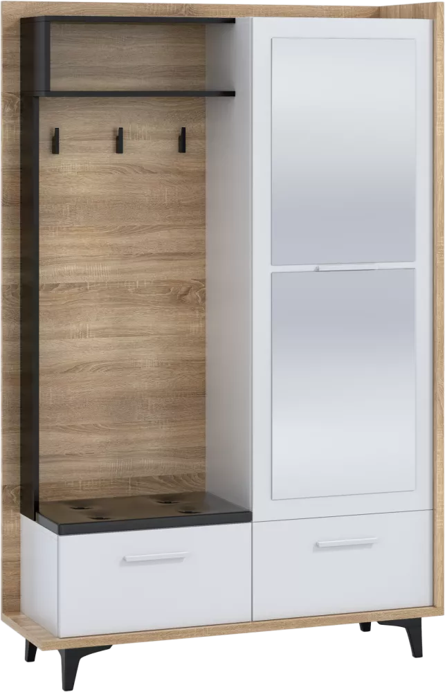 Koridora iekārta Box P3D · 125 × 42 × 195 cm