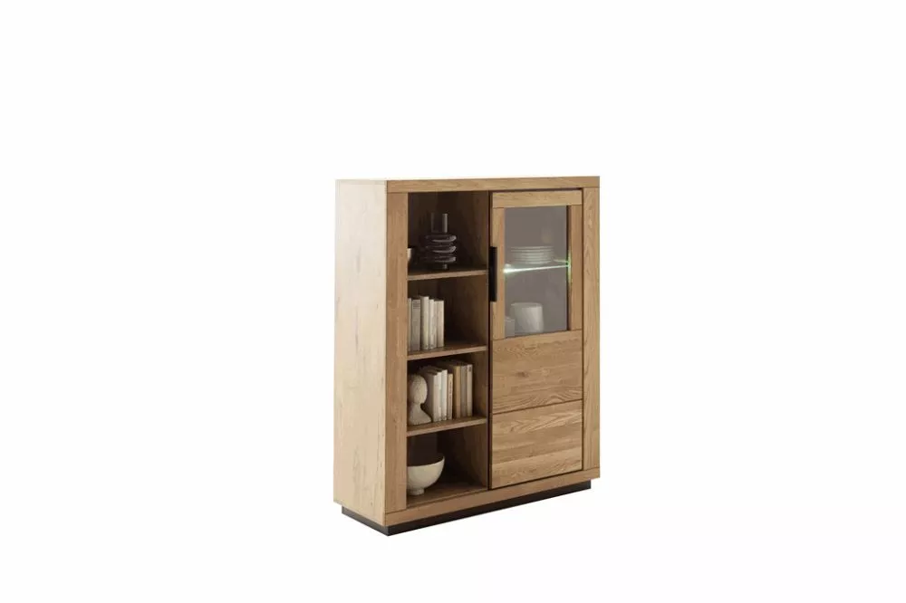 Sekcija Greno 21 ar LED · Ozols · 112 × 40 × 142 cm
