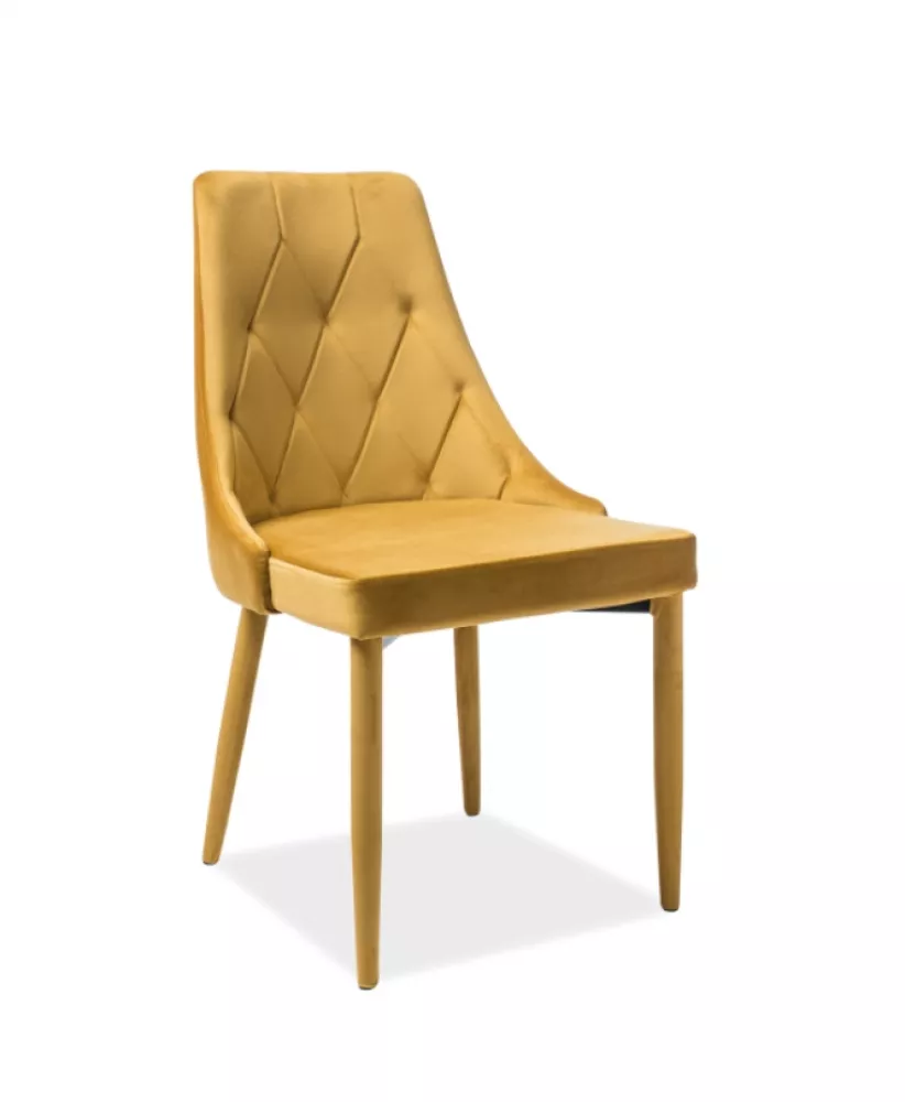Krēsls Trix Velvet · Dzeltens · 89 × 49 × 59 cm