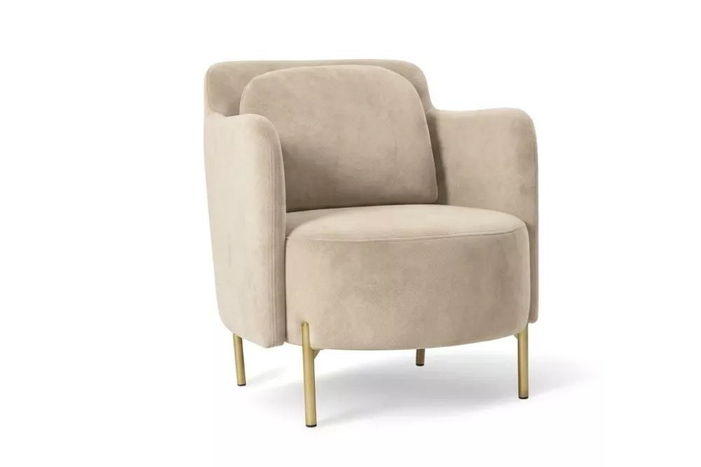 Krēsls Glam 1 Standard · Gaiši bēšs · 86 × 83 × 76 cm