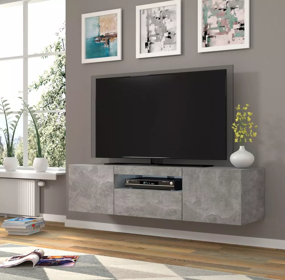 TV tumba Aura 150 ar LED · 150 × 37 × 36 cm