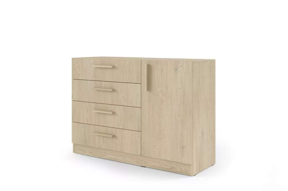 Kumode Braga BRK2 · Ozols kremona · 121 × 40 × 85 cm