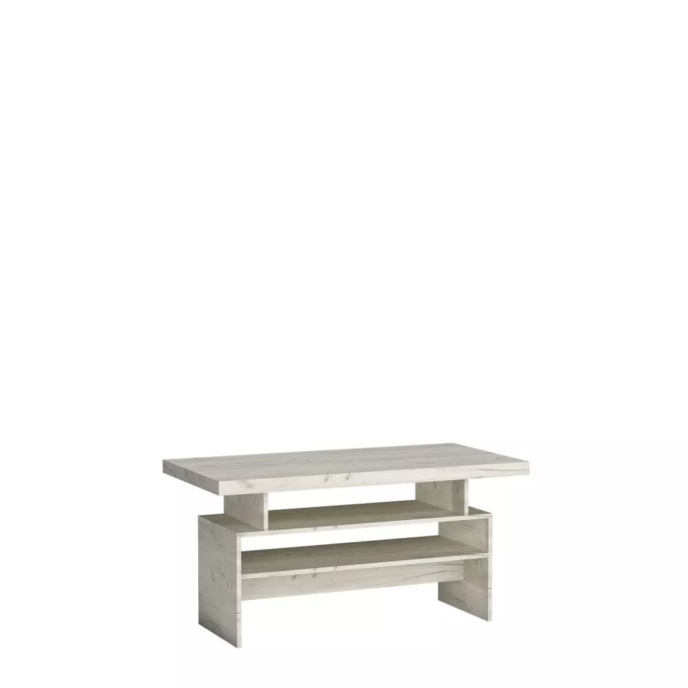 Žurnālgalds Indianapolis I13 · Ozols craft balts · 120 × 60 × 60 cm