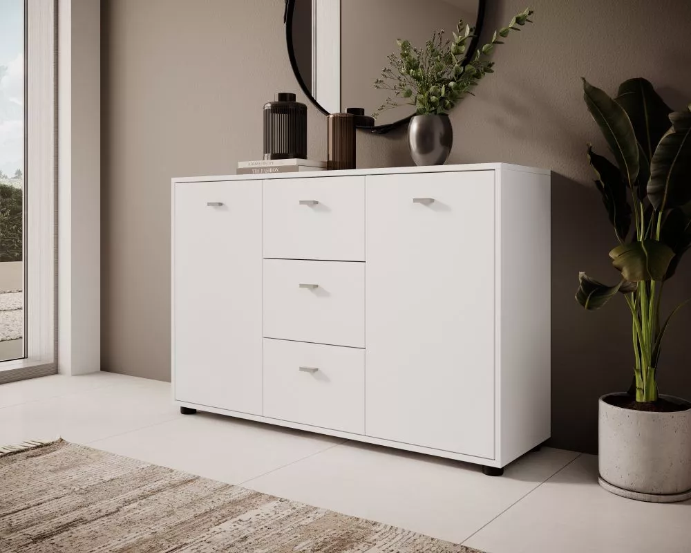 Kumode Zona · Balts · 120 × 35 × 80 cm
