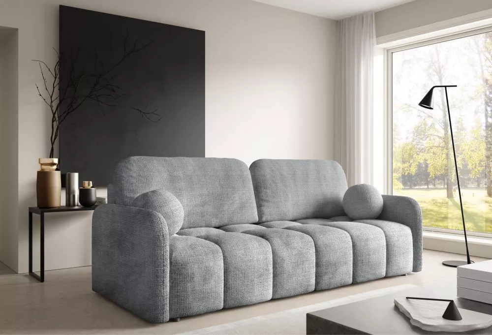 Dīvāns Cube Premium Standard · Pelēks · 88 × 218 × 90 cm