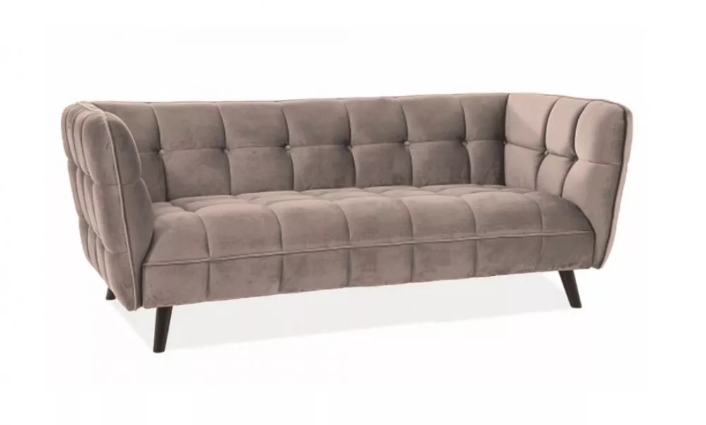 Dīvāns Castello Velvet 3 · Bēšs · 85 × 200 × 78 cm