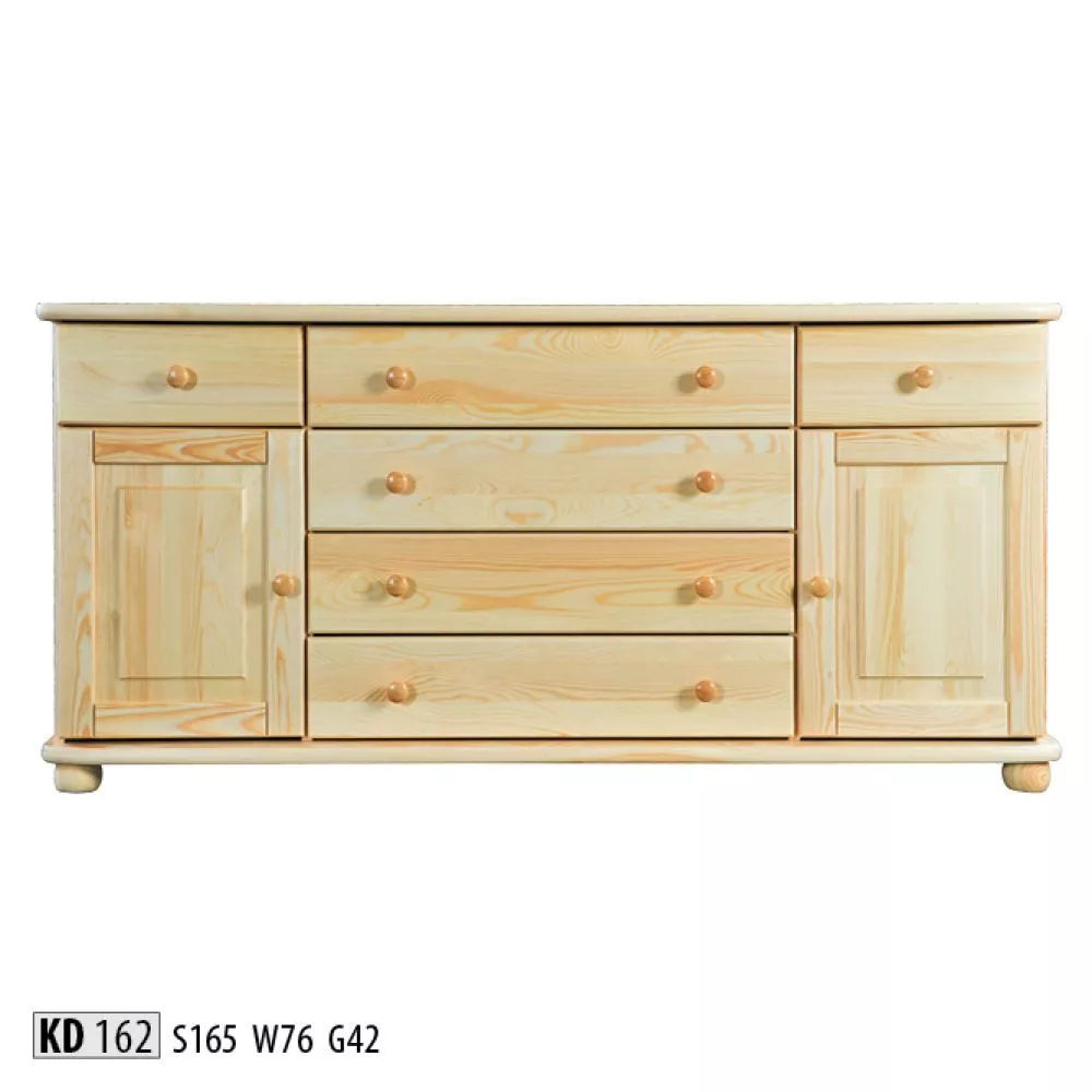 Kumode KD 162 · Priede · 165 × 42 × 76 cm