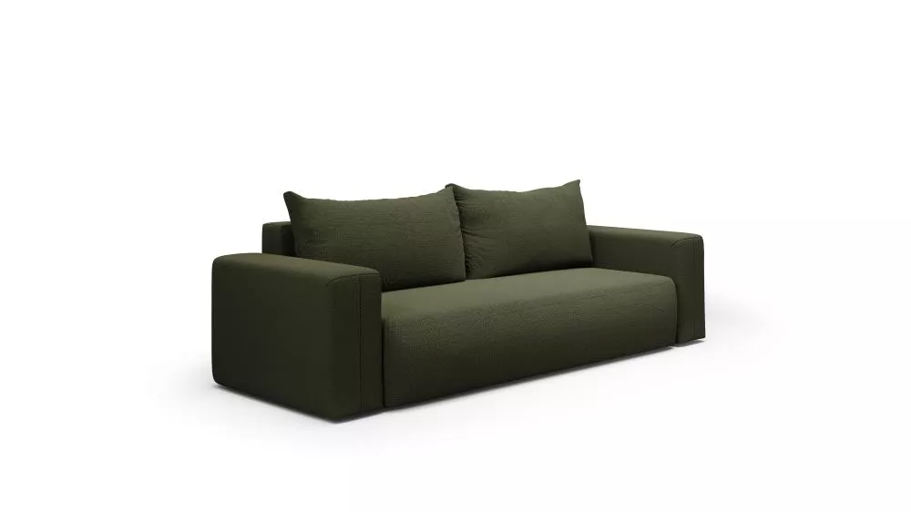Dīvāns Torretta sofa standard · Olīvu · 97 × 258 × 72 cm
