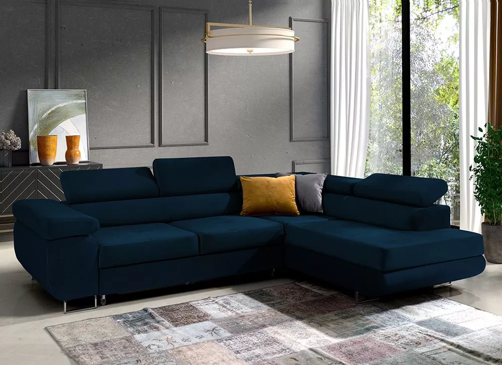 Dīvāns Corner 150 standard · Zila · 201 × 271 × 72 cm