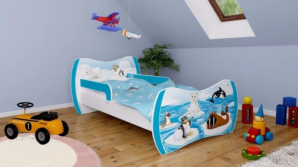 Bērnu gulta Dream L03 160x80 DM31 ar stelāžu Guļamvietas platums: 80 cm, Guļamvietas garums: 160 cm, · 104 × 164 × 71 cm