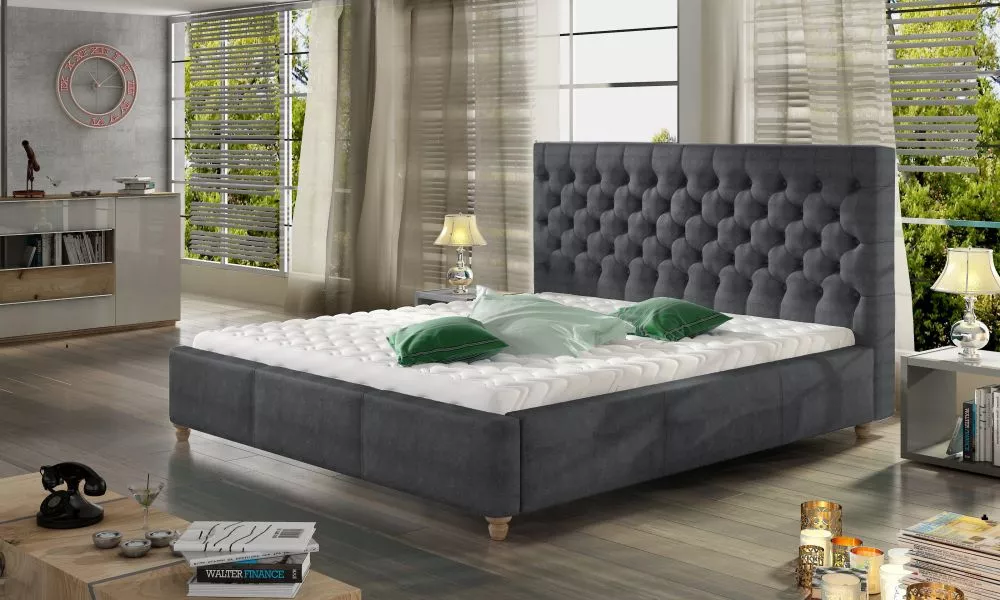 Gulta Chester Premium Lux Standard ar stelāžu Guļamvietas platums: 90 cm, Guļamvietas garums: 200 cm, stelāžas tips: met