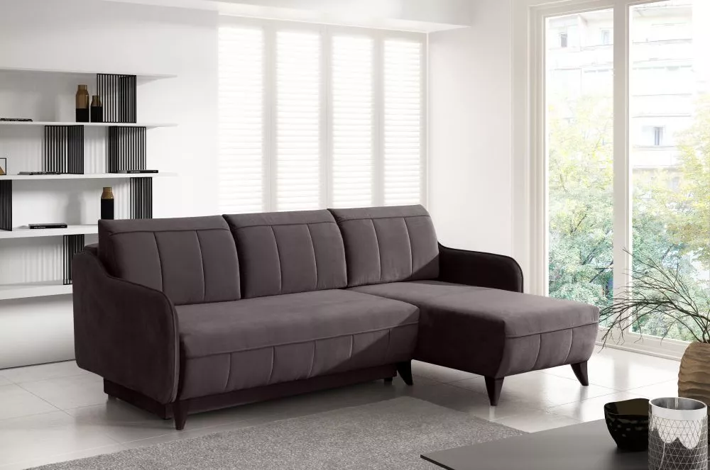 Dīvāns Auris standard · Tumši pelēks · 152 × 219 × 88 cm