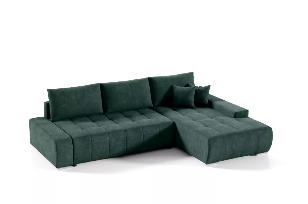Dīvāns Velutti L Standard · Zaļš · 185 × 265 × 85 cm