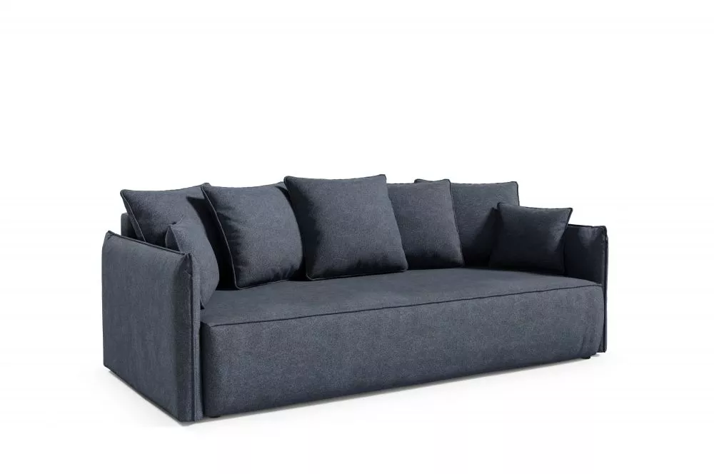 Dīvāns Buklala Standard · Tumši zils · 105 × 225 × 85 cm