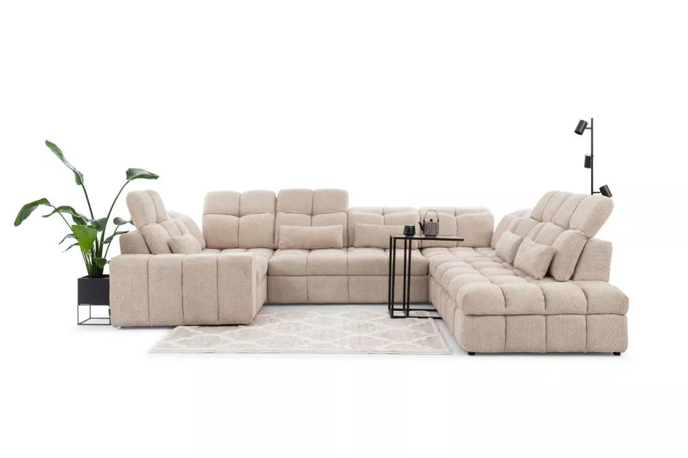 Dīvāns Magnelio U Standard · Bēšs · 280 × 350 × 87 cm