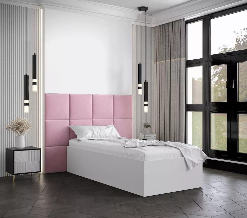 Gulta Bella 4 ar stelāžu Guļamvietas platums: 90 cm, Korpusa krāsa: balts, Guļamvietas garums: 200 cm, stelāžas tips: ko