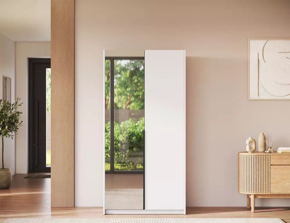 Skapis Alera 2 · Balts · 100 × 58 × 204 cm