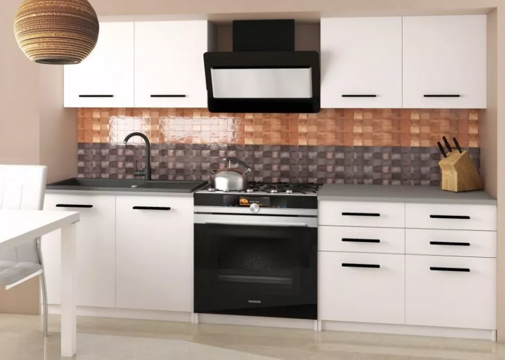 Virtuves komplekts Kompakto 2 Materiāls : lamināts + MDF plātne,