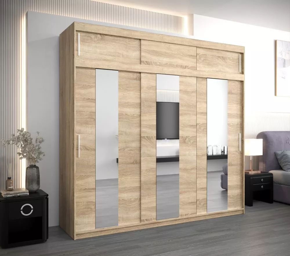 Skapis Pole Premium · Sonoma · 250 × 62 × 240 cm