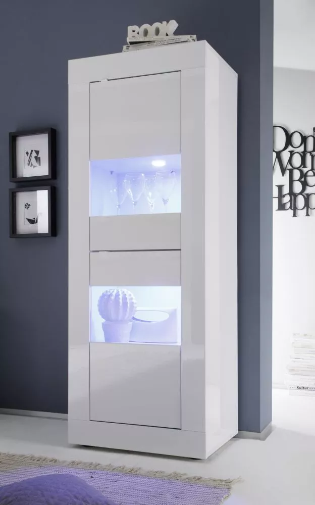 Sekcija Basic 10 ar LED Korpusa krāsa: balts, · 61 × 43 × 162 cm