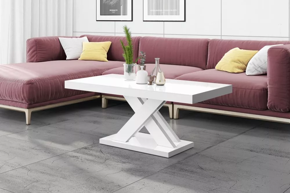 Žurnālgalds Xenon Lux Mini Gloss Korpusa krāsa: balts, · 120 × 60 × 50 cm
