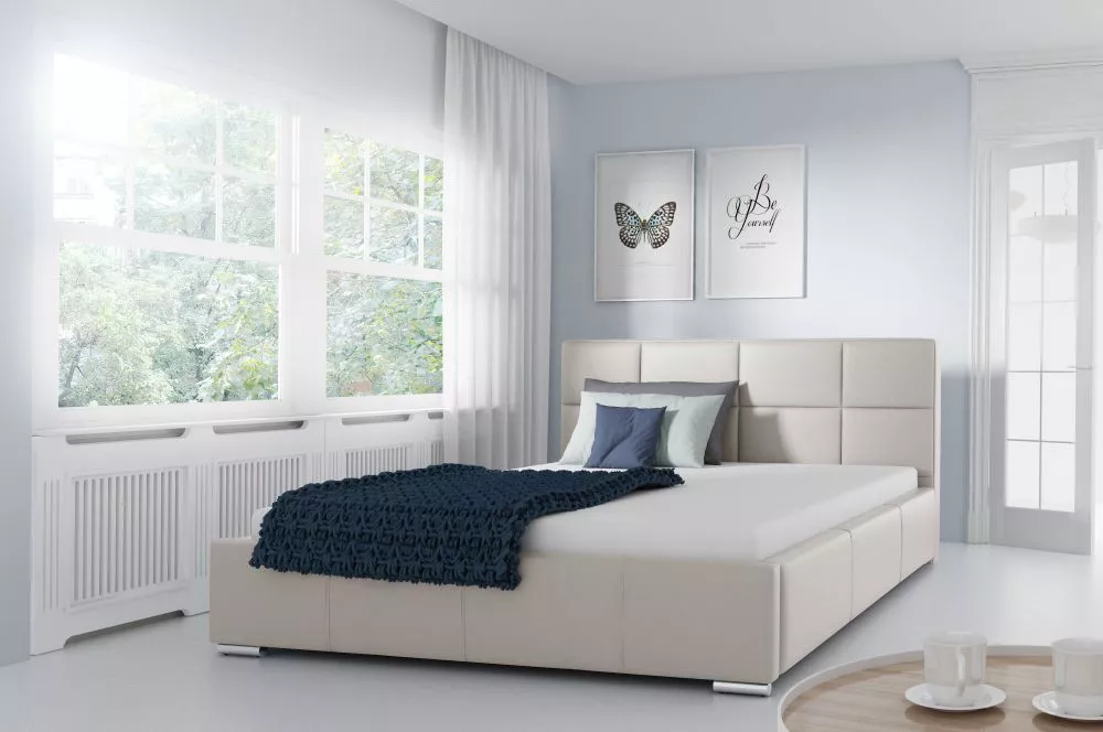 Gulta Marina standard ar stelāžu Guļamvietas platums: 140 cm, Guļamvietas garums: 200 cm, stelāžas tips: metāla, · Gaiši