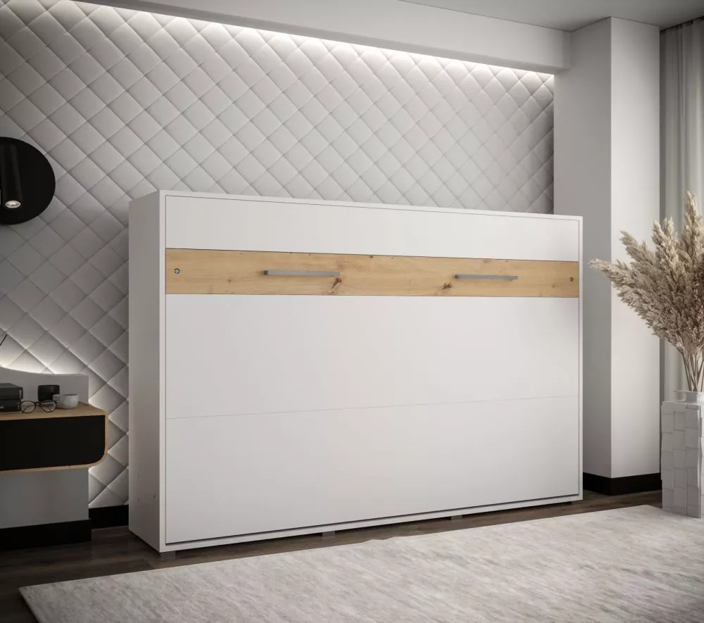 Gulta Home H ar stelāžu Guļamvietas platums: 140 cm, Korpusa krāsa: balts, Guļamvietas garums: 200 cm, stelāžas tips: ar