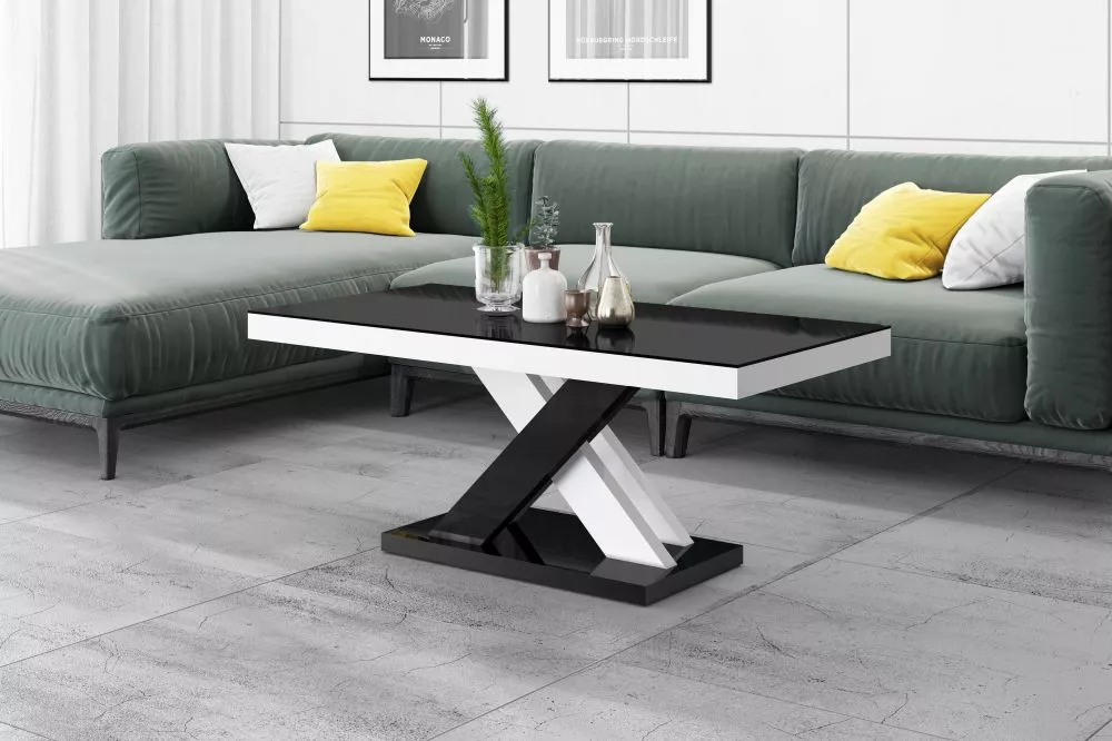 Žurnālgalds Xenon Lux Mini Gloss Korpusa krāsa: melns, · 120 × 60 × 50 cm