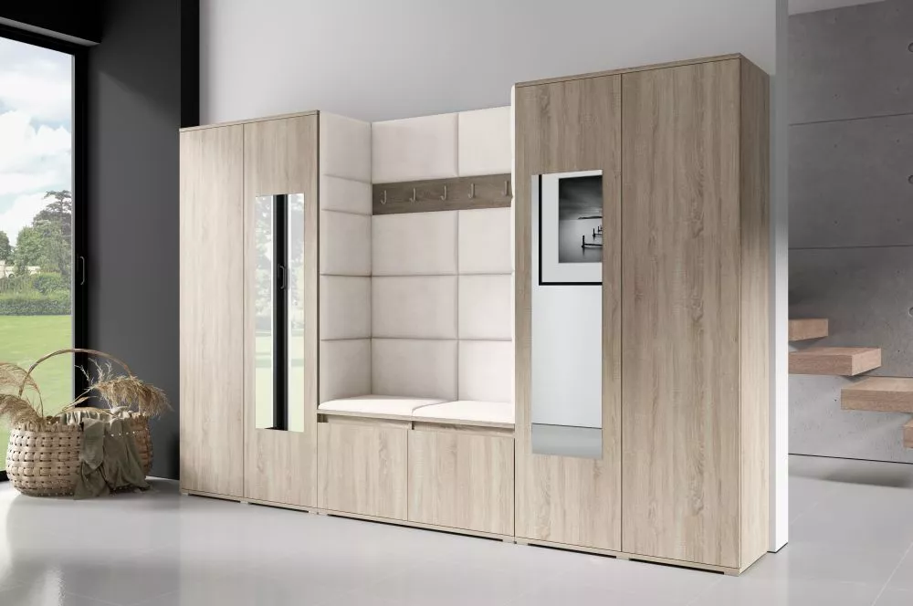 Apavu plaukts Emi 10 Trinity Korpusa krāsa: sonoma, · 280 × 185 × 40 cm
