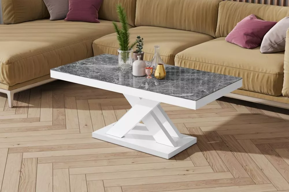 Žurnālgalds Xenon Lux Mini Gloss Korpusa krāsa: tumšais marmors, · 120 × 60 × 50 cm
