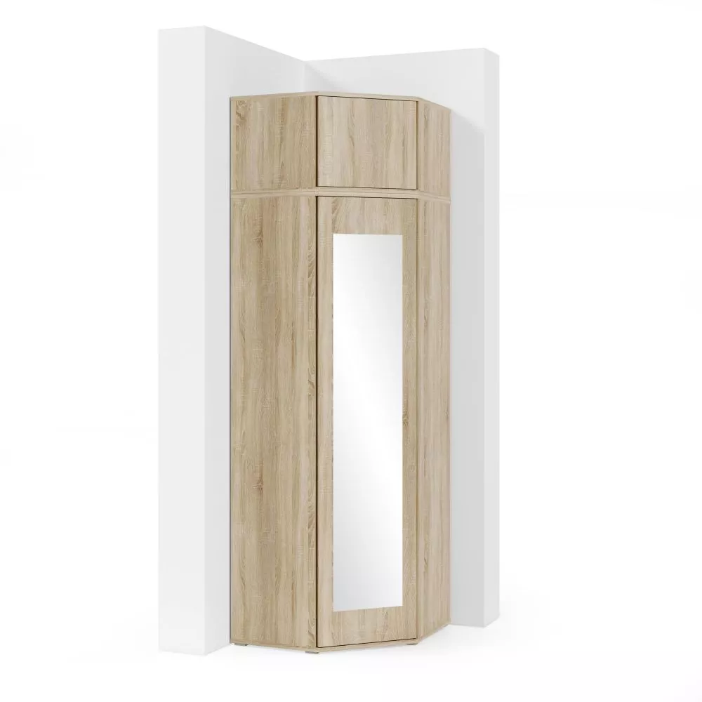 Skapis Corner Wardrobe L Premium · 70 × 70 × 225 cm