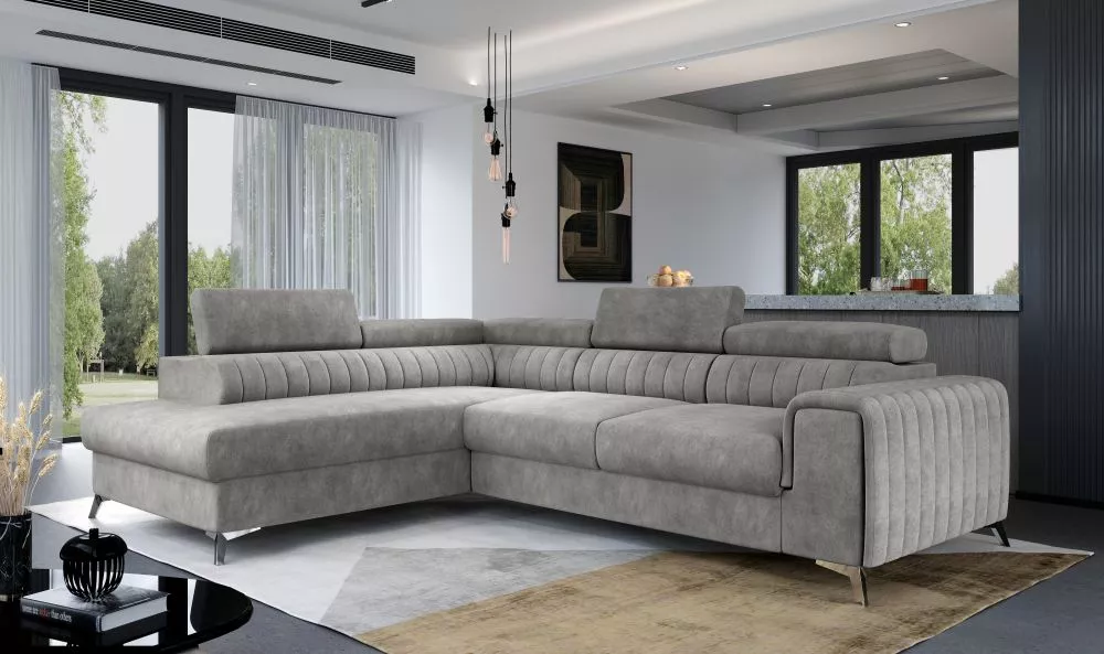 Dīvāns Laurence Premium Standard · Pelēks · 205 × 275 × 98 cm