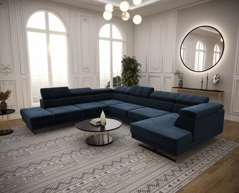 Dīvāns Emporio Max 2 Standard · Zils · 300 × 350 × 79 cm
