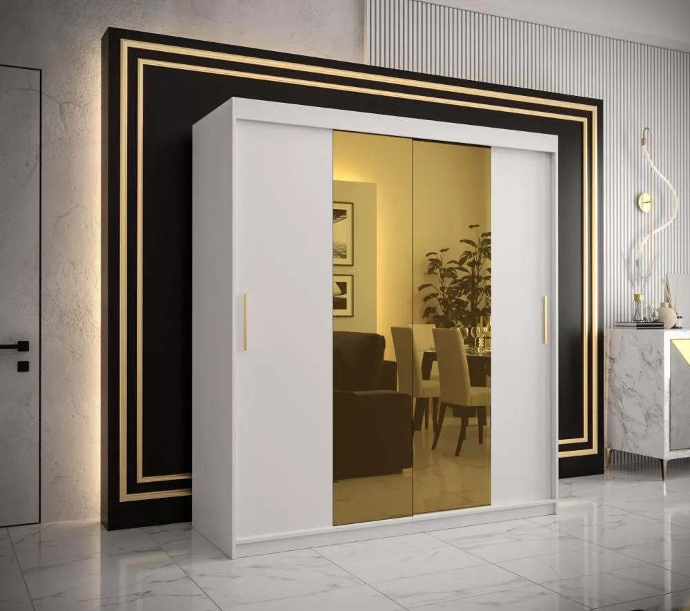Skapis Golden T1 · Balts · 180 × 62 × 200 cm