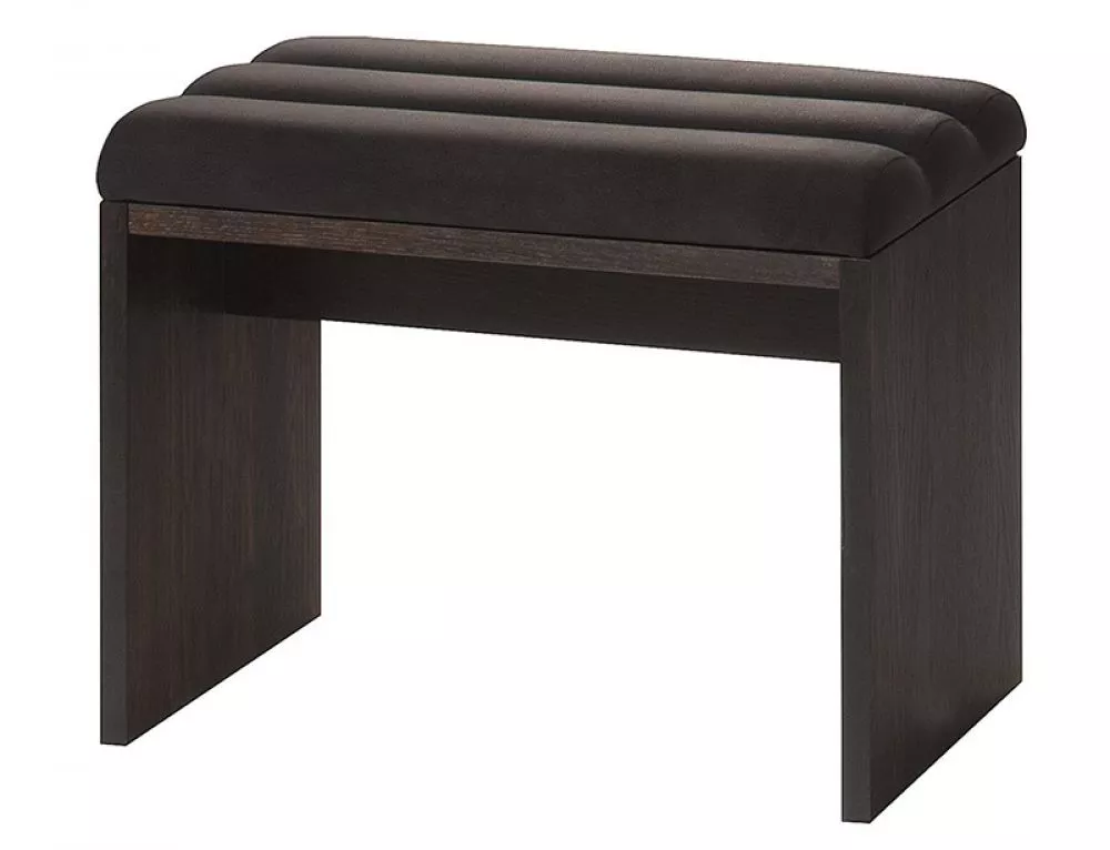 Pufs Porti black · Ozols šokolādes · 60 × 46 × 36 cm