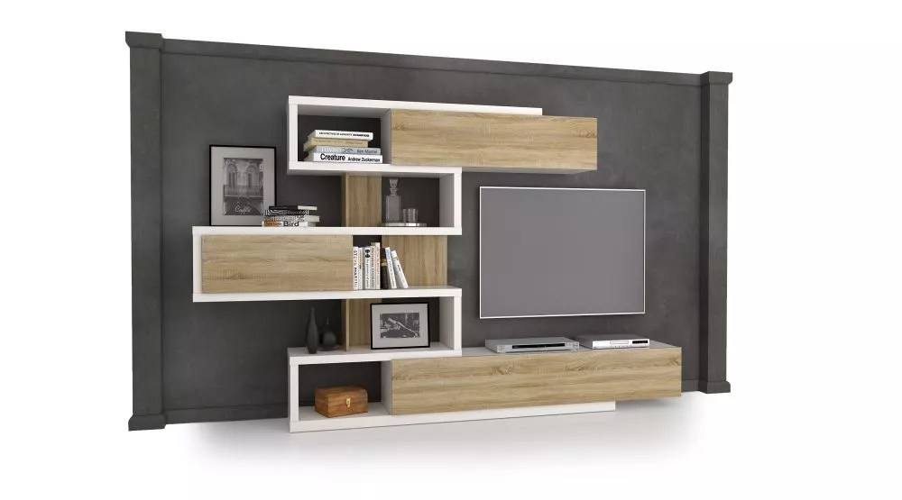 Sekcija Stella 6 Korpusa krāsa: balts, · 279 × 37.5 × 188.5 cm