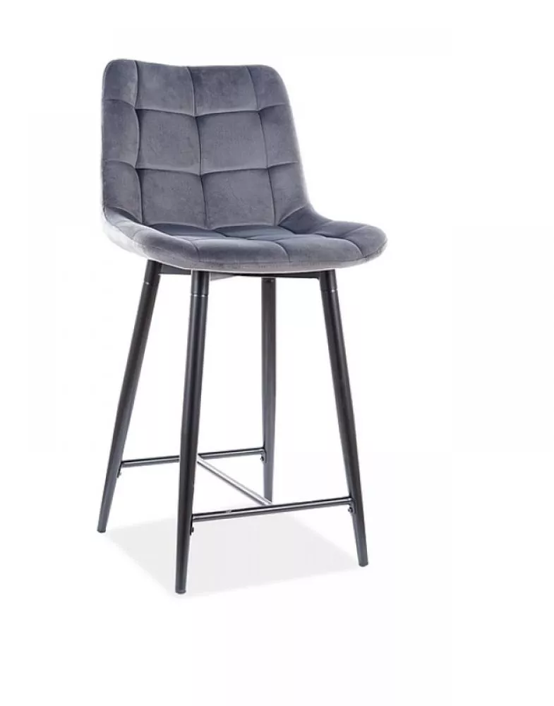 Krēsls Chic H-2 Velvet · Pelēks · 92 × 45 × 37 cm