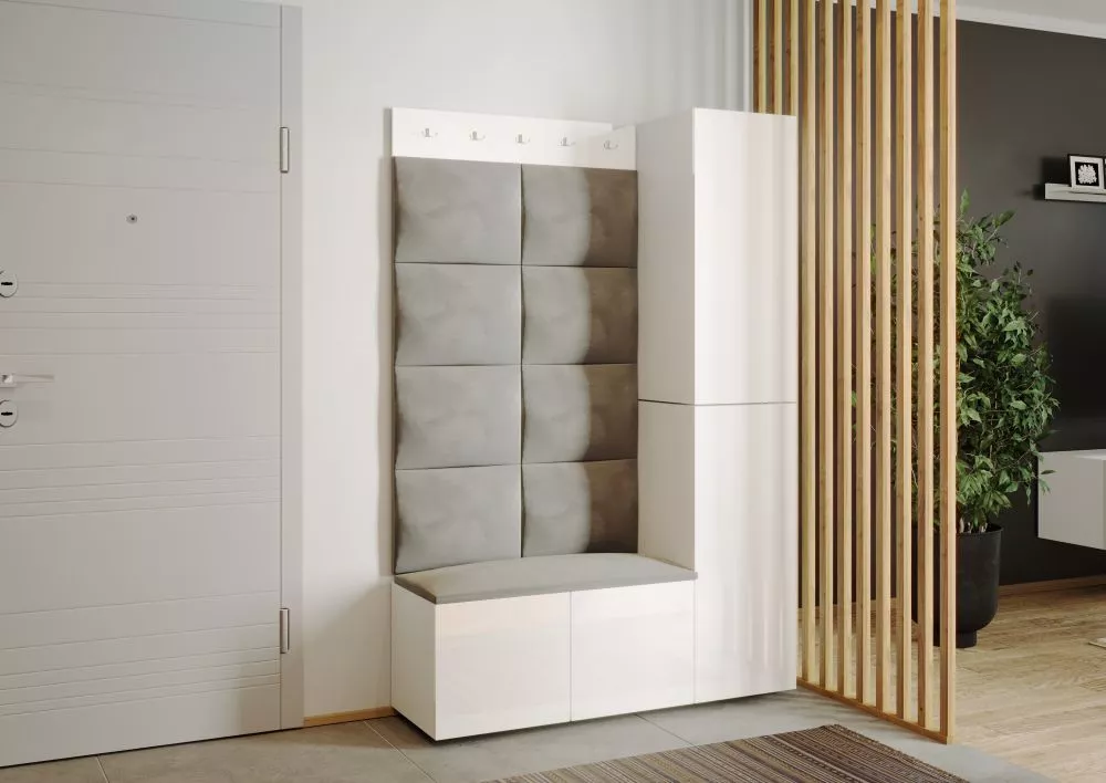 Apavu plaukts Gardero 2 Korpusa krāsa: balts, · 126 × 188 × 38 cm