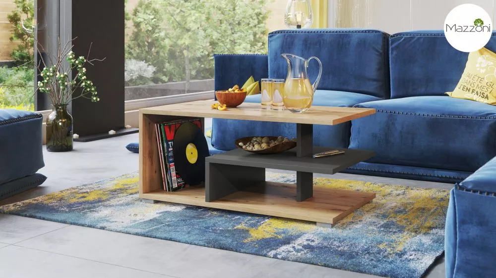 Žurnālgalds Link Modern Korpusa krāsa: ozols artisan, · 90 × 50 × 40 cm