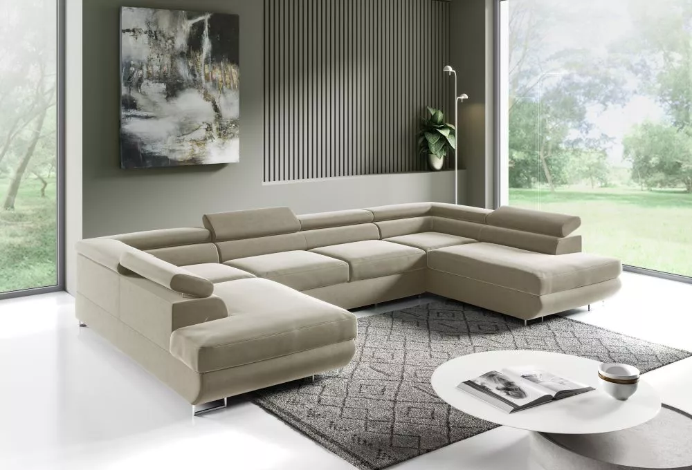 Dīvāns Corner 160 Premium standard · Krēma · 201 × 335 × 72 cm