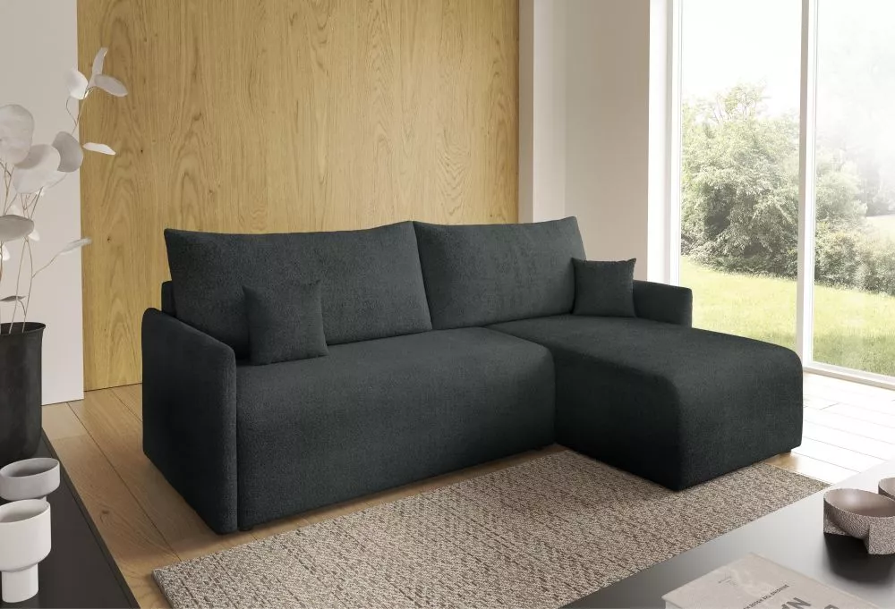 Dīvāns Valencia Premium standard · Grafīts · 145 × 212 × 95 cm