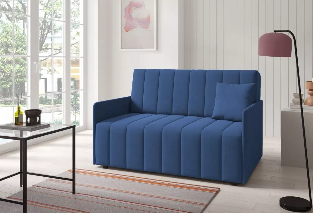 Mīksts krēsls Neo 3 standard Sēdvietas dziļums: 60 cm, · Zils · 140 × 97 × 85 cm