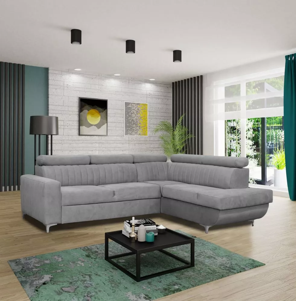Dīvāns Best Premium standard · Pelēks · 212 × 270 × 86 cm