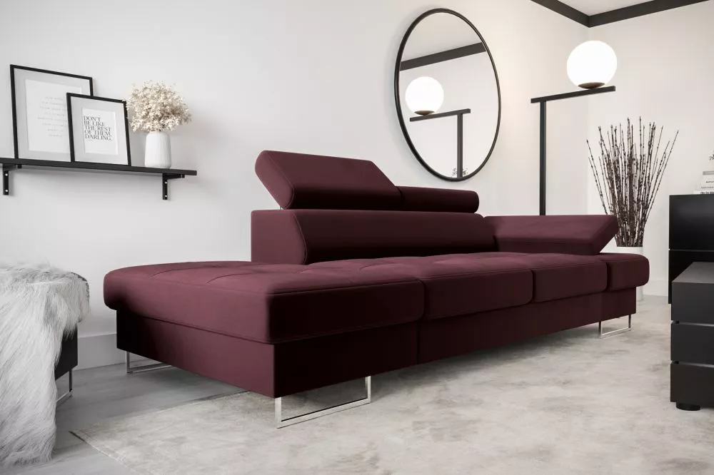 Dīvāns Galaxy 2S Premium standard · Tumši rozā · 97 × 235 × 74 cm
