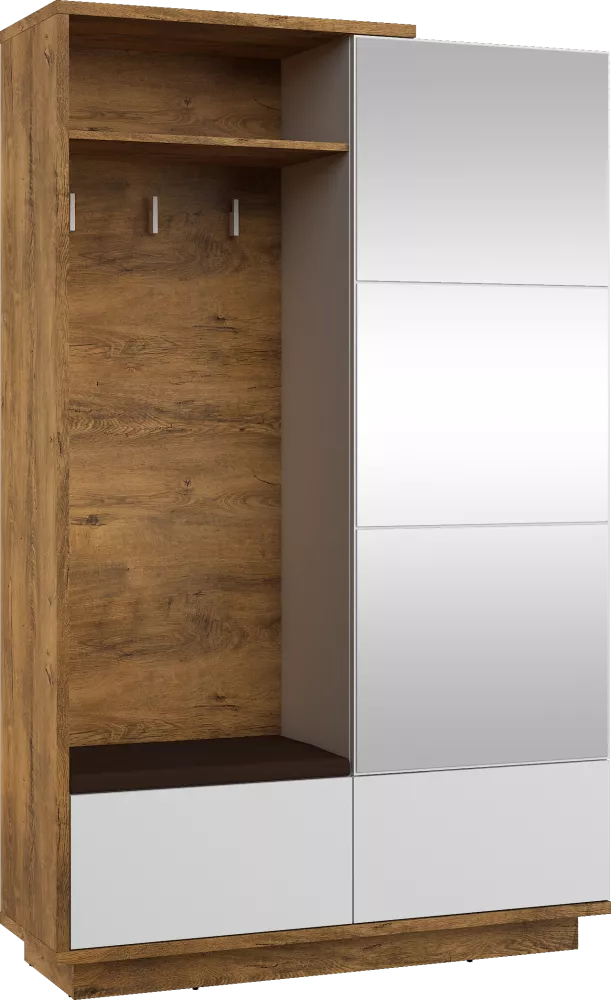 Koridora iekārta Hybrid HYB-16 Brown · 120 × 40 × 191 cm