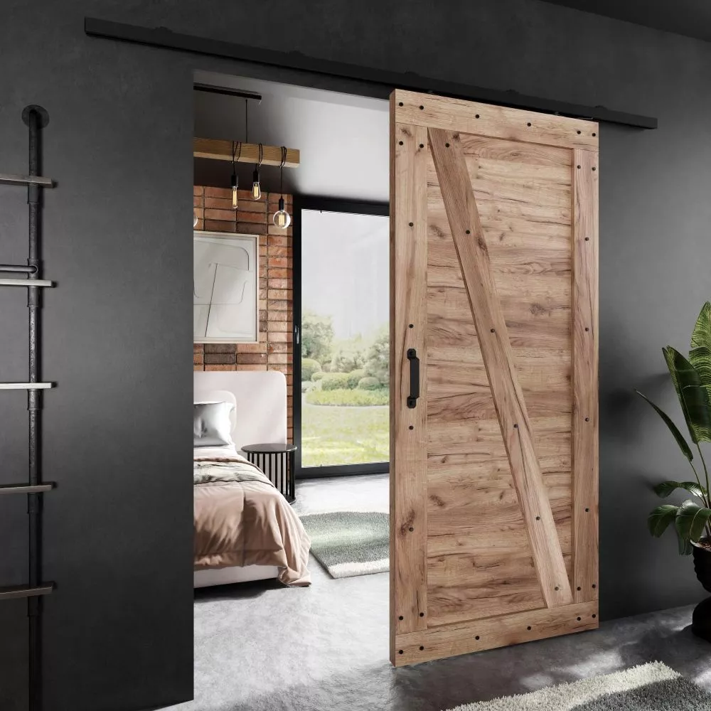 Bīdāmās durvis Adio HS45-4 · Ozols craft zelts · 76 × 205 cm