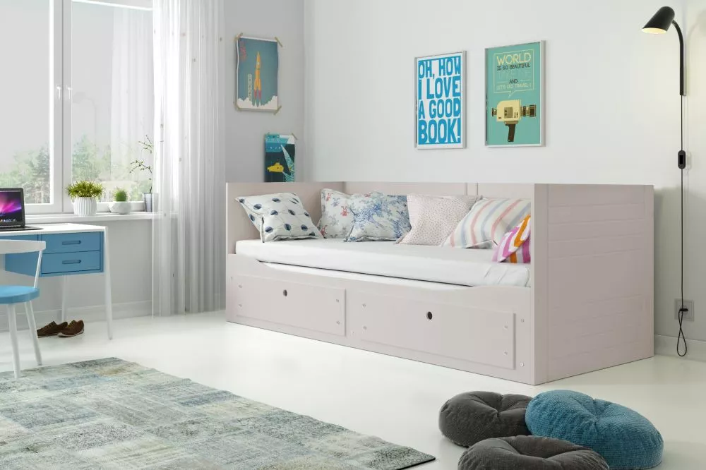 Gulta Hermes Basic ar stelāžu Guļamvietas platums: 160 cm, Guļamvietas garums: 200 cm, · Kašmira · 165 × 205 × 78 cm