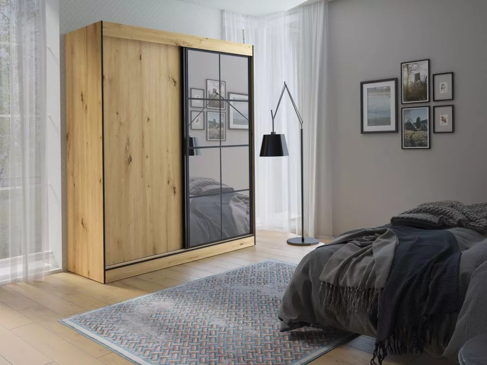 Skapis Oslo Modern 2 · Ozols artisan · 180 × 65 × 216 cm