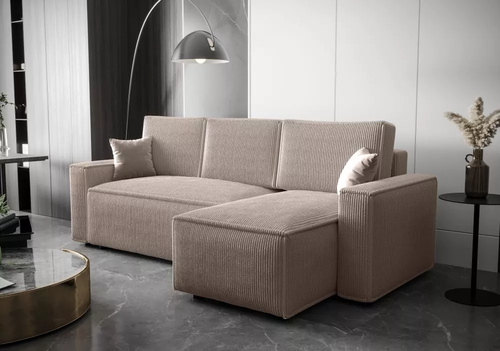 Dīvāns Ambro L standard · Bēšs · 143 × 232 × 85 cm